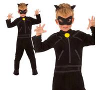 Gato Noir Superhéroe Disfraz Niño Milagroso Niños Día Del Libro Disfraz