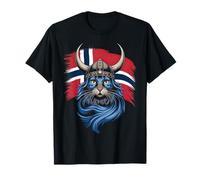 Gato noruego del bosque Noruega Viking Cat Camiseta