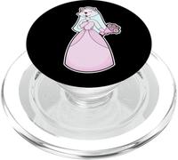 Gato Novia Ramo de Flores Boda PopSockets PopGrip para MagSafe
