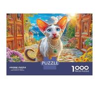 Gato Oriental de Pelo Corto Rompecabezas 1000 Piezas, Puzzles Imposible, De Juego De para Adultos Y Niños A Partir De 14 Años 70x50cm/1000pcs
