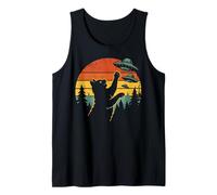 Gato OVNI Camiseta Invasión Alienígena Platillo Volante Camiseta sin Mangas