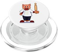 Gato Panadero Rodillo Repostería PopSockets PopGrip para MagSafe