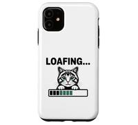 Gato, pantalla de carga, solo pan de gato que es un gato holgazán Carcasa para iPhone 11