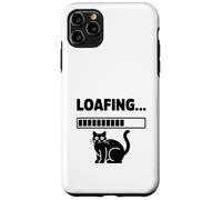 Gato, pantalla de carga, solo pan de gato que es un gato holgazán Carcasa para iPhone 11 Pro Max