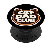Gato Papá Club Hombre Niño Dueño Amante Día del Padre Papa Papá Papá PopSockets PopGrip Adhesivo