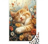 Gato Paquete De 1000 Piezas Sleeping Gato Papel Ecológico Entrenamiento Cerebral Noche De Juegos En Familia Fácil Limpiar Horas Entretenimiento 70x50cm/1000pcs