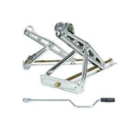 Gato para Remolque 2 piezas Rv Soportes de estabilización del remolque con 1 mango mano Jacks estilo C Caravana Estacionamiento Patas Camping Estabilizador Partes Accesorios