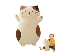 Gato Peluche Muñeco Suave de Felpa, Peluche Juguete, Para Niños Adolescentes Adultos Coleccionistas Fans Momentos de juego Buenas noches Viajes Cumpleaños Dormitorio Estudio Habitación Niños Coche