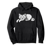 Gato Perezoso con expresión aburrida. Sudadera con Capucha