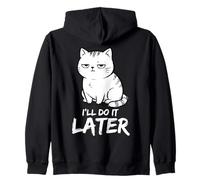 Gato Perezoso Lo haré más Tarde Humor Divertido sarcástico Sudadera con Capucha