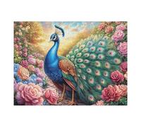Gato Persa Blanco en Campo de Flores Puzzles 500 Piezas Moderno Decorativo Rompecabezas Familiar para Hombres Y Mujeres Aliviar Estrés Maquetas Construir 500 PCS