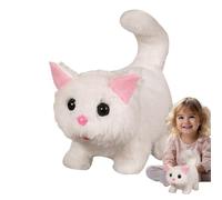 Gato Persa Eléctrico, Peluche ABS Interactivo STK | Cola Robótica Que Miagola 19x11x17 Cm 180 G, Este Electrónico Camina Y Anuye Para Niños, Niños, Chicas Y Entretenimiento Para B