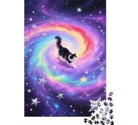 Gato Persa Nebulosa Colorida Puzzle 1000 Piezas Impresión De Alta Definición, Puzzle De Madera, para Adultos Y Niños, Rompecabezas Juego Familiar, Pasatiempo Creativo 1000pcs (75x50cm)
