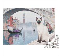 Gato Persa Puzzle 1000 Piezas Rompecabezas Adultos Niños A Partir De 12 Años Torre del Reloj Color Eón Colorido Estimulante Juego 1000pcs (75x50cm)