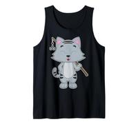 Gato Pescador Caña de Pescar Pesca Camiseta sin Mangas