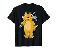 Gato Pescador Pez Pesca Camiseta