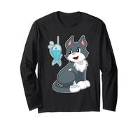 Gato Pescador Pez Pesca Manga Larga