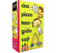 Gato, pizza, taco, niño, queso - juego de cartas en húngaro