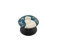 Gato Plegable escocés Blanco Art Nouveau PopSockets PopGrip Adhesivo