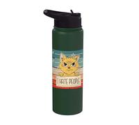 Gato Prisión Cárcel Prisionero Bad Kitty Mugshot Odio a la Stainless Steel Insulated Water Bottle
