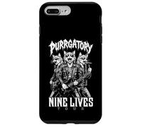 Gato Punk Heavy Metal Band Purrgatory Nine Lives Música Gatos Carcasa para iPhone 7 Plus/8 Plus