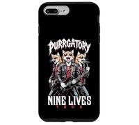 Gato Punk Heavy Metal Band Purrgatory Nine Lives Música Gatos Carcasa para iPhone 7 Plus/8 Plus