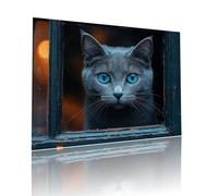Gato Puzzle Adultos 500 Piezas Desafiando lo Imposible Rompecabezas Mascota Jigsaw Puzzles Adecuado para Adultos y a Partir de 7 AñOs Niños para Entretener o como Decoración y Regalos 38x52cm t-636