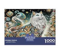 Gato Puzzle De 1000 Pièces Pour Adultes Et Enfants À Partir De 12 ANS Jeu Cadeau Unique Gatito Lindo De Qualité Supérieure Décoration De La Maison 38x26cm/1000pcs