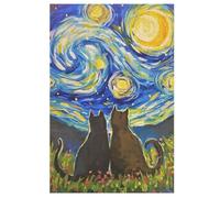 Gato Puzzle De 1000 Piezas Rompecabezas para Adultos Rompecabezas 1000 Piezas para Adultos para Amantes O Amigos Puzzles Imposable （78×53cm）