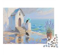 Gato Puzzle De 1000 Piezas White House and Gato Rompecabezas Adultos De 1000 Piezas Pintura Regalo 1000pcs (75x50cm)