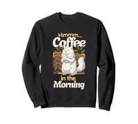 Gato Ragamuffin Dulce Resaca y Taza de café por la mañana Sudadera