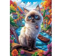 Gato Ragdoll en el bosque mágico Puzzle 500 Piezas Cartón Grueso Para Principiantes Cuento de hadas de acompañamiento mágico Agilidad Mental Vacaciones Verano Garantía Reposición Piezas Regalo Ideal 5