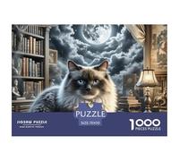 Gato Ragdoll Puzzles 1000 Pièces Pour Adultes Et Enfants Mascota Animal Premium Quality Difficile Et Stimulant Parfait Les Amateurs De Art Classique 70x50cm/1000pcs
