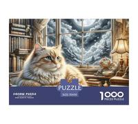 Gato Ragdoll Puzzles 1000 Pièces Pour Adultes Et Enfants Mascota Animal Premium Quality Difficile Et Stimulant Parfait Les Amateurs De Art Classique 70x50cm/1000pcs