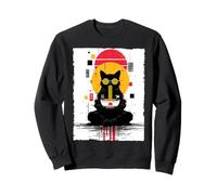 Gato Ramen Cyberpunk Estética Futurista Japonés Anime Gato Sudadera