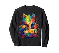 Gato Ramen Kawaii - Gatito Gourmand Come Fideos Sudadera