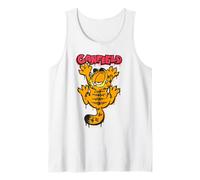 Gato rascador Garfield para Amantes de lasaña Camiseta sin Mangas