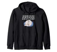 Gato Regazo Siesta Humor Gatito durmiendo dueño Mascota Divertido Cita Arte Sudadera con Capucha