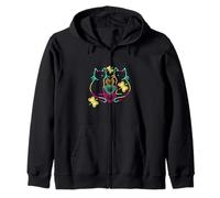 Gato retro para niños, gatitos de los años 80, amigos de los gatos con corazón Sudadera con Capucha
