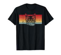 Gato Retro Vintage Estética Amantes De Los Felinos Camiseta