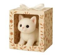 Gato Robótico Realista,Muñeco De Peluche Interactivo para Gatos - Se Comporta como Un Gatito Real: Camina, Mueve La Cola Y Maúlla; Mascota Compañera Realista para Guardería, Hogar Y Viajes