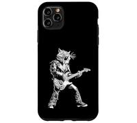 Gato Rockstar Tocando la Guitarra Rock and Roll Rock Music Carcasa para iPhone 11 Pro MAX