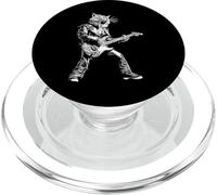 Gato Rockstar Tocando la Guitarra Rock and Roll Rock Music PopSockets PopGrip para MagSafe