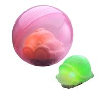 Gato Rolling Ball Toy, Automatic Rollings Balls Enrichment Toy, 3,35 x 2,56 x 3,15 pulgadas Lights & Music Turtle Car Shape, USB recargable Pet for Small/Medium/Large Cats, Interactive Fun Pet
