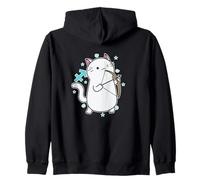 Gato Sagitario Signo del zodiaco Sudadera con Capucha