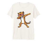 Gato Salvaje Manchado con Gafas de Sol Camiseta Premium