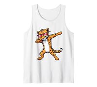 Gato Salvaje Manchado con Gafas de Sol Camiseta sin Mangas