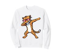Gato Salvaje Manchado con Gafas de Sol Sudadera