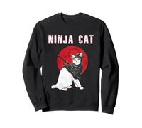 Gato Samurái: Abraza el Anime japonés Samurai Katana Sudadera