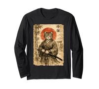 Gato Samurai | Anime Vintage, para Hombres, Arte japonés Manga Larga